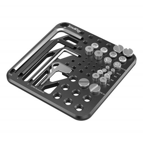 Rakuten - 【送料無料】SmallRig ネジ六角レンチ収納用プレートキット 1/4ネジ 3/8ネジ M2.5ネジ M3ネジ M4ネジ M5ネジ 六角レンチ 両用レンチ 収
