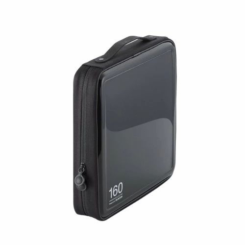 Rakuten - 【送料無料】エレコム DVD CDケース セミハード ファスナー付 160枚収納 ブラック CCD-H160BK