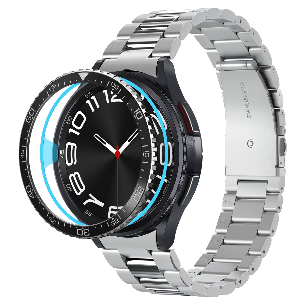 Rakuten - 【送料無料】Spigen Galaxy Watch 6 Classic 43mm ケース ギャラクシーウォッチ ベゼルリング フレーム ダイバーズウォッチスタイル ベ