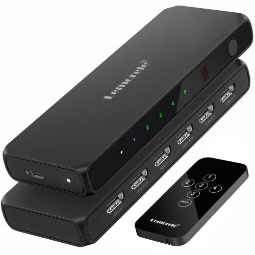 【送料無料】HDMI 切替器 リモコン付き 5入力1出力 4K@60Hz HDM i 切り替え器 セレクター スイッチャー 3入力1出力 4K2K 1080P@60Hz HDC