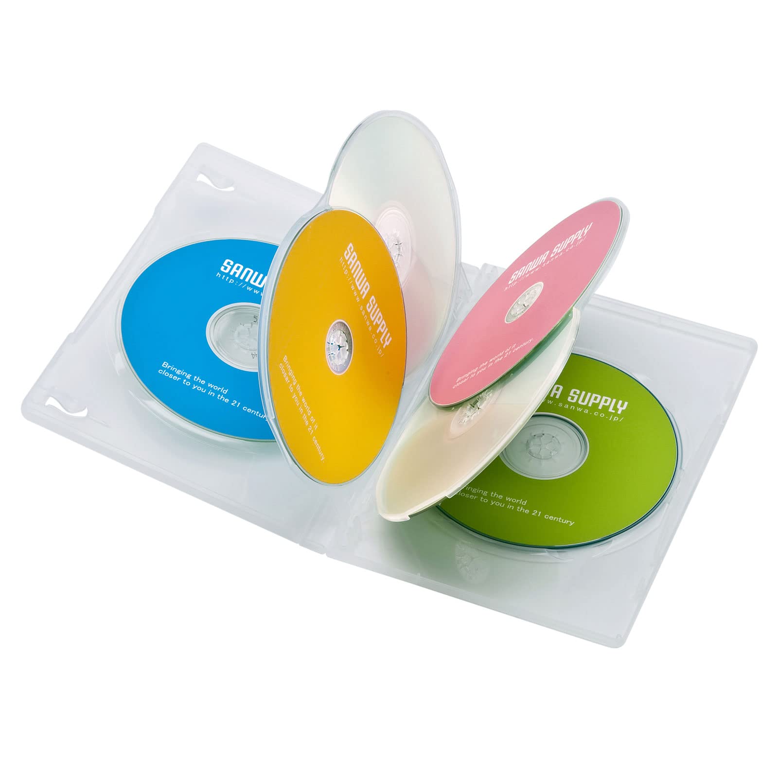 樂天商城 - 【送料無料】サンワサプライ(Sanwa Supply) DVDトールケース(6枚収納・10枚セット・クリア) DVD-TN6-10CL