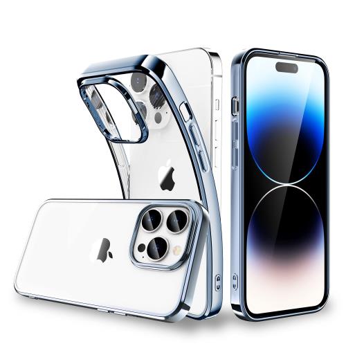 【送料無料】ORANGA iPhone14 Pro 用 ケース クリア 透明 超耐衝撃 薄型 ドイツバイエル製TPU素材 20倍黄変防止 メッキ加工 ソフト ワイ