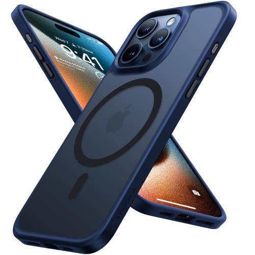 Rakuten - 【送料無料】米軍規格?Magsafe対応TORRAS iPhone15pro 用 ケース 半透明 マグネット搭載 耐衝撃 マット感 黄ばみなし ストラップホール