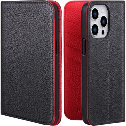 Rakuten - 【送料無料】VISOUL iPhone 13 ProMax ケース 手帳型 本革 スマホケース アイフォン13 Pro Max レザー ケース カード収納 携帯ケース 全