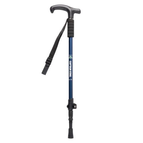 【送料無料】キャプテンスタッグ(CAPTAIN STAG) トレッキングポール トレッキングステッキ 3段 type2 レバー＆ピンロック式 T型グリップ