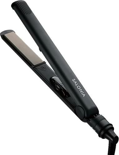 Rakuten - 【送料無料】SALONIA サロニア ストレートアイロン ヘアアイロン 24mm ブラック SL-004SAB