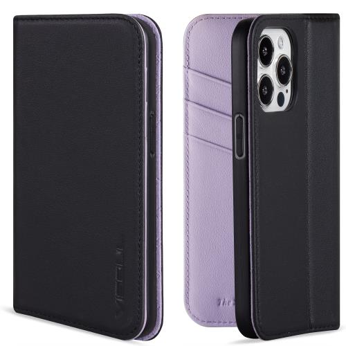 Rakuten - 【送料無料】VISOUL iPhone 13 Pro ケース 手帳型 本革 レザー 全面保護 マグネット式 カード収納 アイフォン13プロ ケース 横置きスタ