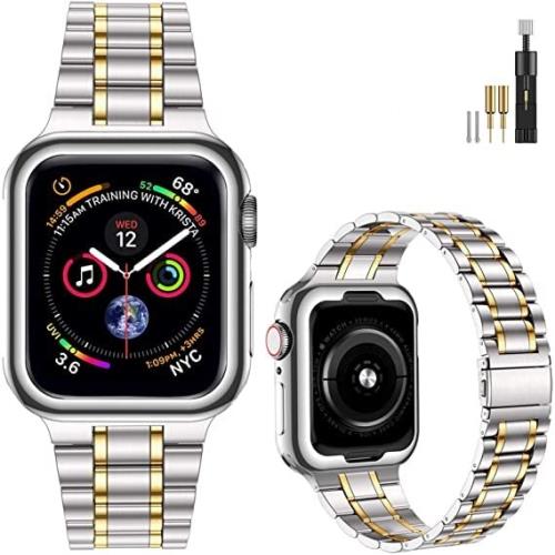 Rakuten - 【送料無料】MioHHR ステンレススチールバンド Apple Watchバンド 45mm 44mm 42mm メタル交換用リストバンドストラップ iWatch シリーズ