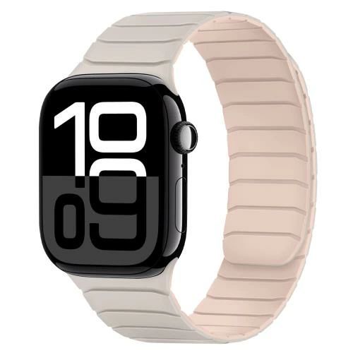 Rakuten - 【送料無料】磁気 コンパチブル Apple Watch バンド 42mm(Series 10) 41mm 40mm 38mm ソフトシリコン交換用ループリストバンド ンパチブ