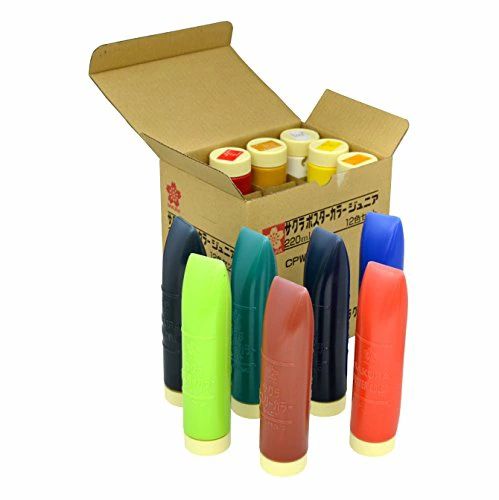 Rakuten - 【送料無料】サクラクレパス 絵の具 ポスターカラージュニア 12色セット CPW12