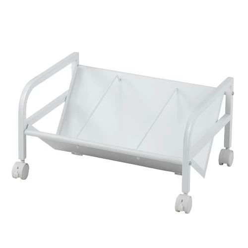 本体寸法:W580×D400×H300mm 製品重量:3.7kg 材質:本体フレーム、棚板/スチール 粉体焼付塗装、キャスター/ポリプロピレン ロック式キャスター付き本体寸法:W580×D400×H300mm 製品重量:3.7kg 材質:本体フレーム、棚板/スチール 粉体焼付塗装、キャスター/ポリプロピレン ロック式キャスター付き