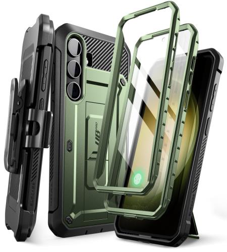 Rakuten - 【送料無料】SUPCASE Galaxy S24 ケース 5G 2024年 SC-51E SCG25 米軍MIL規格取得 二枚前面カバー 回転式ベルトクリップ付属 スタンド機