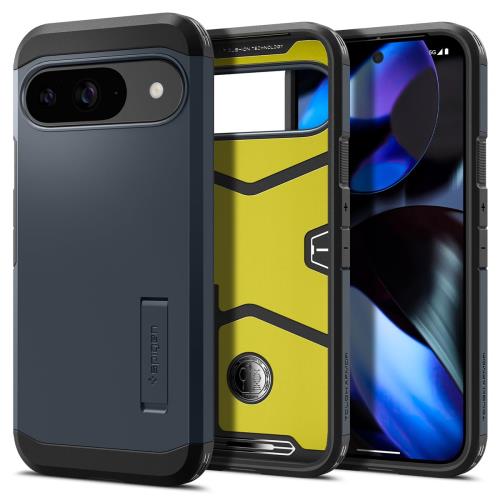 樂天商城 - 【送料無料】Spigen Pixel 9 / 9 Pro ケース 耐衝撃 スタンド付き 米軍MIL規格取得 耐衝撃 三層構造 スマホスタンド カメラ保護 傷防止