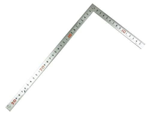Rakuten - 【送料無料】シンワ測定(Shinwa Sokutei) 曲尺 同厚 併用 30cm裏面1尺 名作赤数字入 シルバー 10642