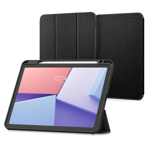 【送料無料】Spigen iPad Air 11 インチ (2024) / 10.9 インチ (2022/2020) ケース スタンド 耐衝撃 すり傷防止 ファブリックカバー オ