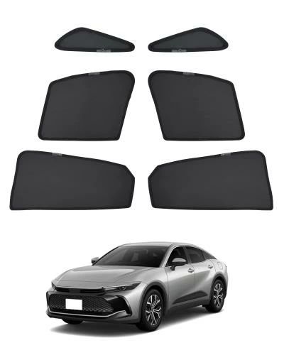 Rakuten - 【送料無料】2025最新型高密メッシュ＆遮蔽遮熱 Cartist トヨタ クラウン 35系 メッシュカーテン クラウン クロスオーバー CROWN 16代目