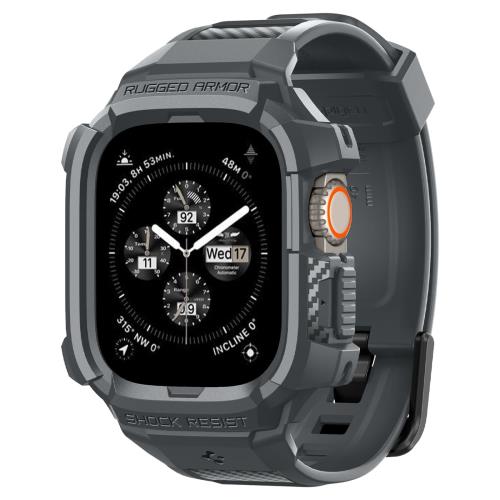 Rakuten - Apple Watch Ultra2 バンド 49mm 45mm 44mm 42mm 一体型 耐衝撃 PC TPU 二重構造 スポーツバンド 落下 衝撃 吸収 耐久性 傷防止 ラギッ