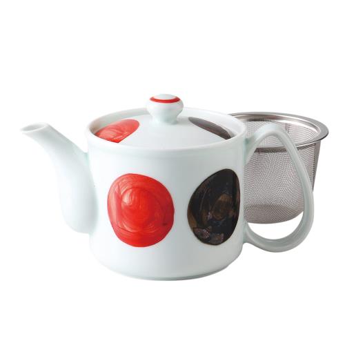 Rakuten - 【送料無料】波佐見焼 軽量 ポット 急須 約350ml 錆丸紋 日本製 74059