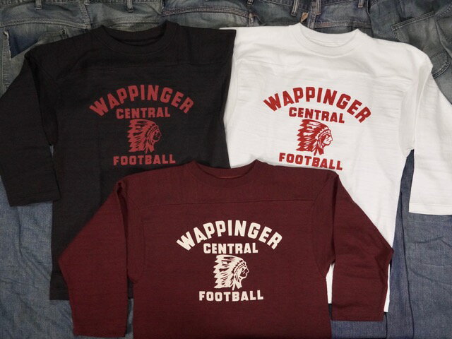 WARE HOUSE : Lot 4063 THREE-QUARTER SLEEVE FOOTBALL “WAPPINGER” / ウエアハウス Lot 4063 スリークォータースリーブ フットボールTシャツ