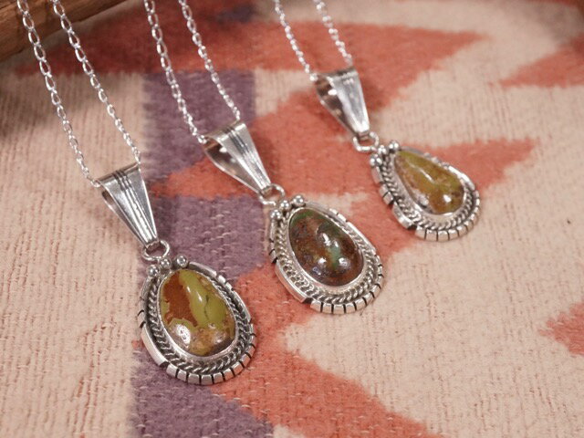 INDIAN JEWELRY NAVAJO TURQUOISE PENDANT TOP / インディアン ジュエリー ナバホ ターコイズペンダン..