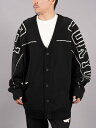 【国内正規取り扱い】 Y-3 / ワイスリー / GFX KNIT CARDIGAN / グラフィック ニットカーディガン (ブラック) / ヨウジヤマモト / 23秋冬