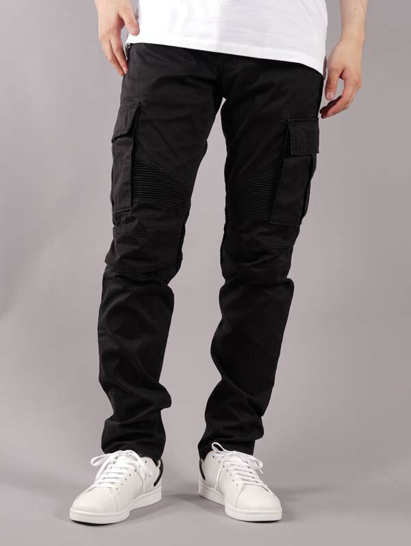 国内正規取り扱い店 Balmain Homme / バルマン オム / BH1 PANTS DENIM CARGO TAPERED / パンツ デニムカーゴ テーパード (ブラック) メンズ