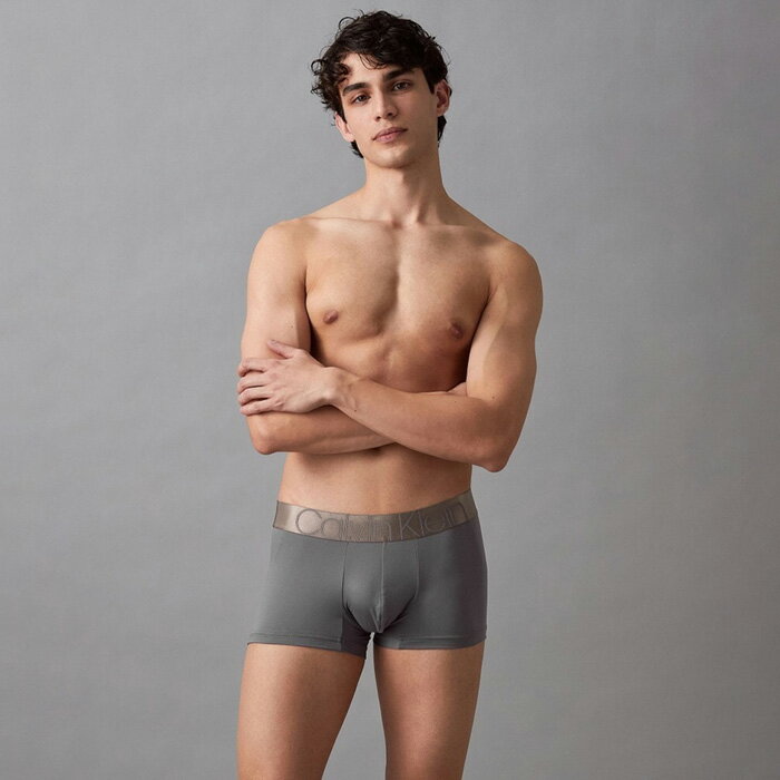 Calvin Klein Under Wear / カルバン・クライン アンダーウェア / 【定番アイテム】LOW RISE TRUNKS / ボクサーパンツ / ICON MICRO / ローライズトランクス (グレースカイ) / 国内正規取り扱い
