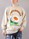 Emotionally Unavailable / エモーショナリー アンベイラブル / EU-A21-0000-005 / CREW SWEATSH FLOWER / クルー スウェットシャツ フラワー (グレー) / 国内正規取り扱い