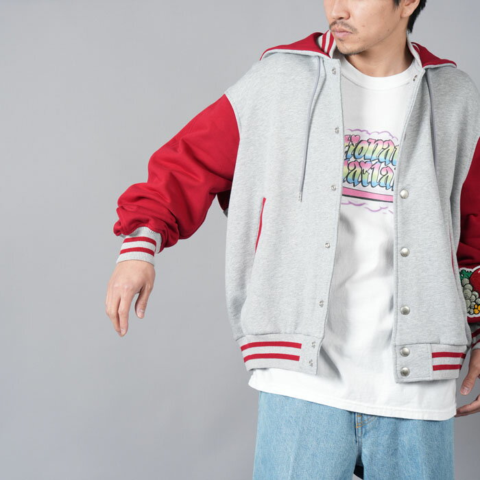 【Summer SALE 70%↓ ★ 7/31(木)23:59まで】【限定】 FACETASM × FRUIT OF THE LOOM STADIUM SWEAT JACKET / スタジアム スウェットジャケット [ユニセックス](グレー) 24春夏 / 国内正規取り扱い