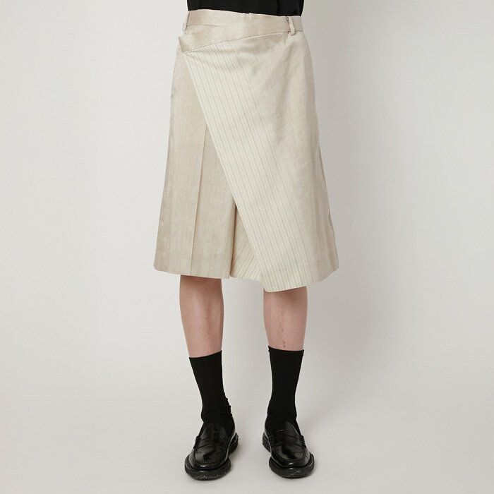 乐天商城 - TAAKK / ターク / Short Wrap Pants / ショートラップパンツ (ベージュ) / 国内正規取り扱い