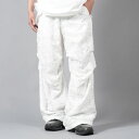 TAAKK / ^[N / CUT JACQUARD PARACHUTE PANTS / JbgWK[h pV[gpc (zCg) 24t / K舵