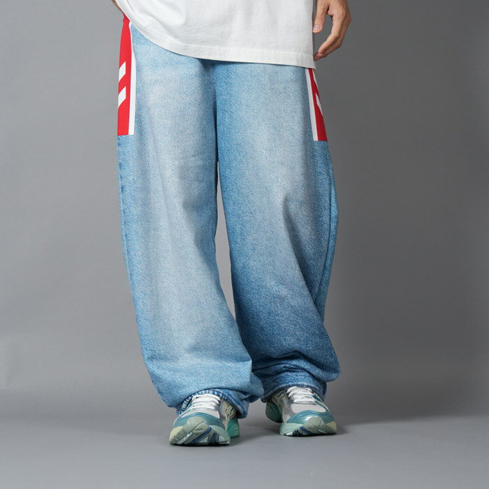 乐天商城 - HUMMEL 00 / ヒュンメル オー / TRANS DENIM SWEAT TROUSER / トランス デニム スウェット トラウザー (インディゴ) 国内正規取り扱い
