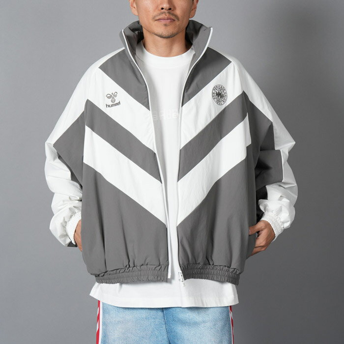 乐天商城 - HUMMEL 00 / ヒュンメル オー / CORDURA CHEV PUFF JACKET / パフジャケット (グレー/ホワイト) 国内正規取り扱い