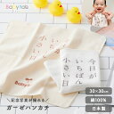 \記念写真が撮れる/ 月齢フォト 日本製 ガーゼハンカチ オーガニックコットン 『今日がいちばん小さい日』 デザイン 30×30cm 綿100%【公式店】ファー...