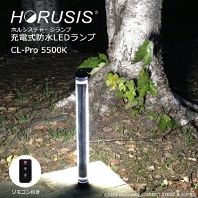 HORUSIS CL-Pro 5500K 700LM Type 充電式 防水 LED 作業灯 投光器 ホルシス チャージランプ CHARGE LAMP 白色光 明るさ最大700LM 明るさ3段階 防塵防水性能IP68 リモコン付き ライト ワークライト LEDライト 照明 撮影用ライト 完全防水 コードレス