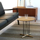 CARL HANSEN & SON （カール・ハンセン＆サン） E021 / EMBRACE LOUNGE TABLE / オーク材・オイル仕上げ・ブラック脚 / φ48cm / コーヒーテーブル