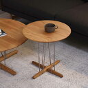 CARL HANSEN & SON(カール・ハンセン&サン) E021 / EMBRACE LOUNGE TABLE / オーク材・オイル仕上げ・ステンレス脚 / φ48cm / コーヒーテーブル(3)