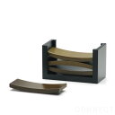 Eau(オー)/CHOPSTICK REST オーク箸置き 木製 4個セット、収納台付