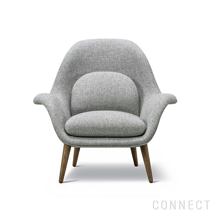 FREDERICIA（フレデリシア） / Swoon Lounge Armchair（スウーンラウンジアームチェア） / Model 1770 / スモークドオーク材・ステイン仕上げ / Hallingdal 130（ハリンダル）