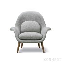 FREDERICIA（フレデリシア） / Swoon Lounge Armchair（スウーンラウンジアームチェア） / Model 1770 / スモークドオーク材・ステイン仕上げ / Hallingdal 130（ハリンダル）