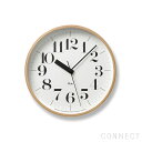 【12/1限定 エントリーでポイント最大20倍】掛け時計 電波時計 / Lemnos（レムノス） / RIKI CLOCK ( リキクロック)静音 太字 M （φ254mm） 渡辺カ　デザイン 時計 壁掛け 掛時計 シンプル