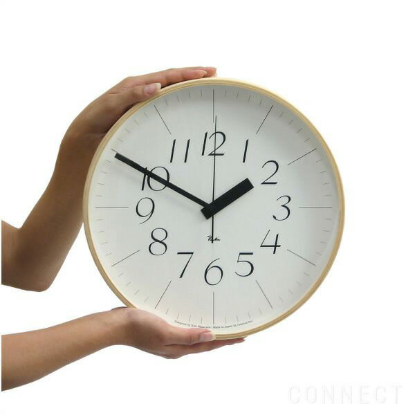 LEMNOS ( レムノス ) / Riki clock ( リキクロック)電波時計 細字 L （φ305mm）渡辺カ デザイン 時計 壁掛け 掛け時計 掛時計 【送料無料】