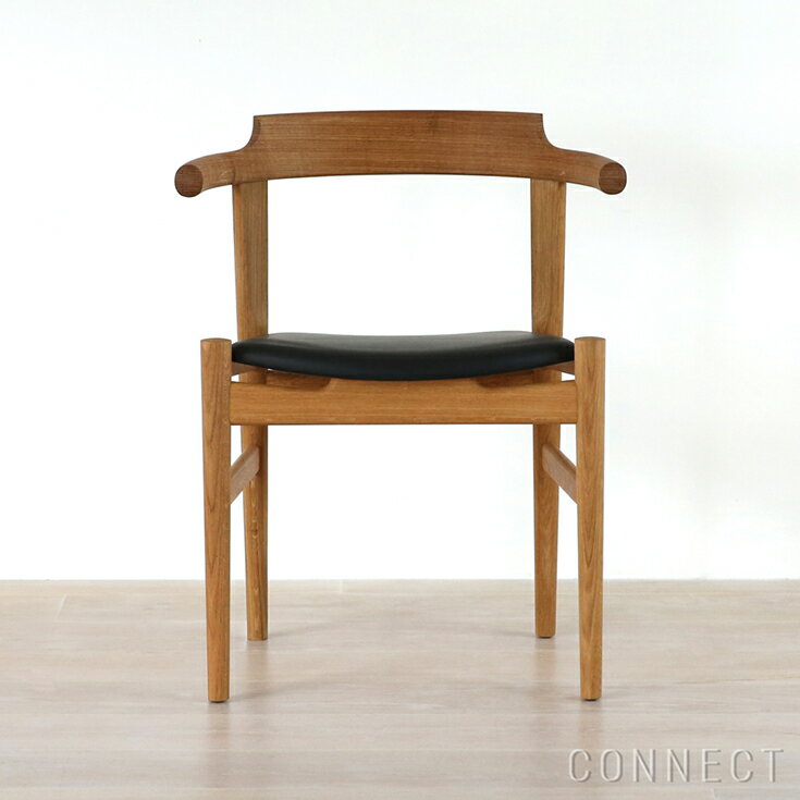 【正規品】PP Mobler（PPモブラー） / PP58 チェア / オーク材・クリアオイル仕上げ / エルモソフトレザー（Black）のサムネイル