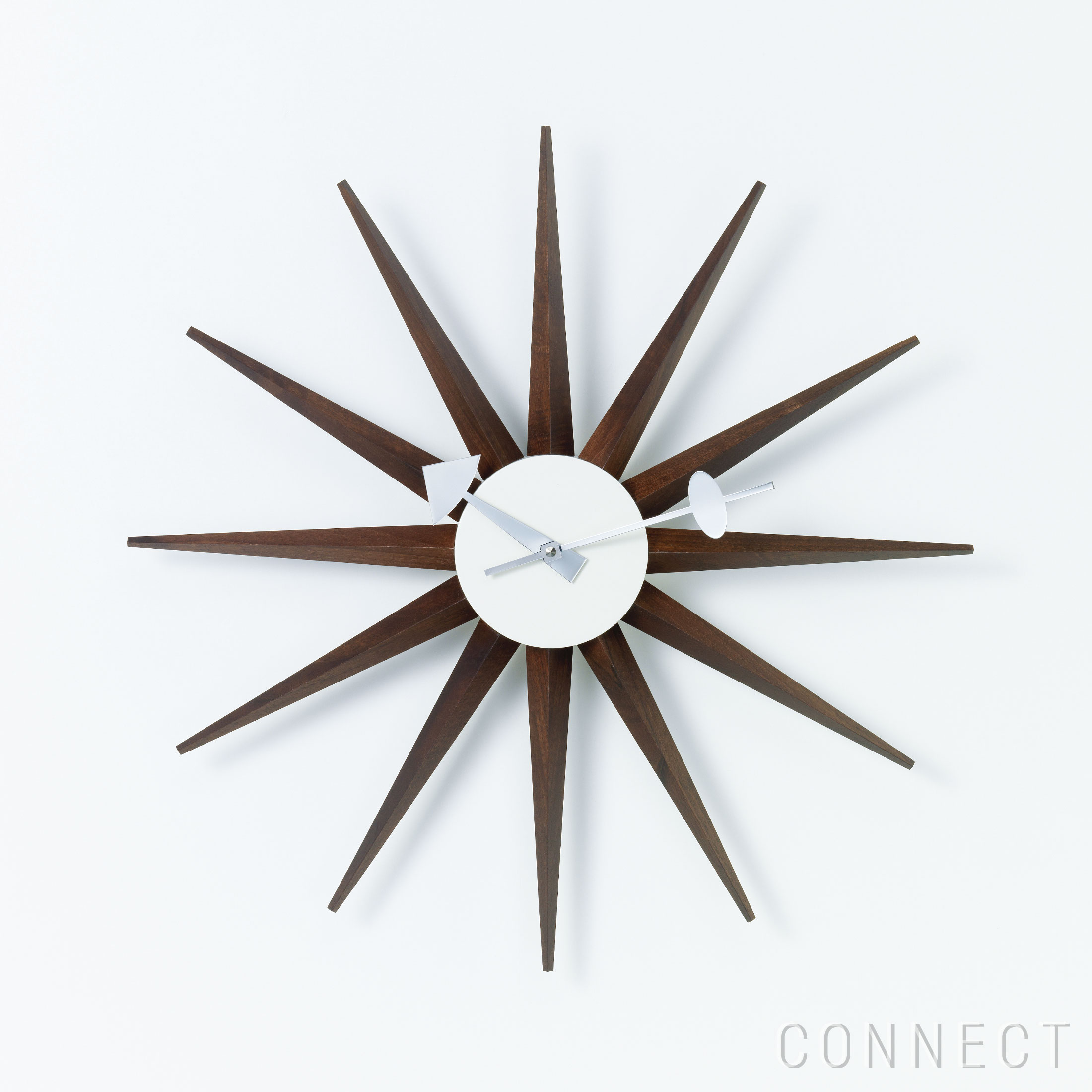 Vitra（ヴィトラ） / Wall Clocks（ウォールクロック） / Sunburst Clock（サンバースト クロック） / Walnut / 掛け時計