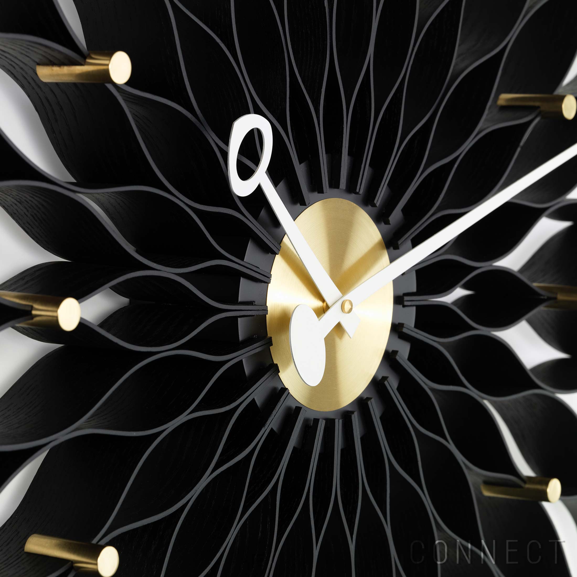 Vitra�ʥ����ȥ�� / Wall Clocks�ʥ������륯���å��� / Sunflower Clock �ʥ���ե� �����å��� / Black / �ݤ�����