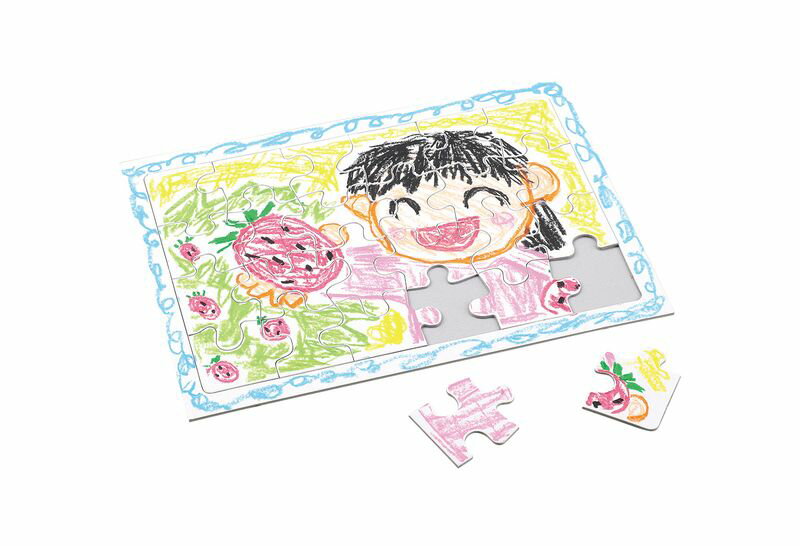 ジグソーパズル 24ピース 透明スタンドカバー付 お絵かき 図工 工作 クラフト ホビー