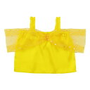 ソフトサテン オフショルダーシャツ C 黄 ハッピ 衣装 運動会 発表会 イベント