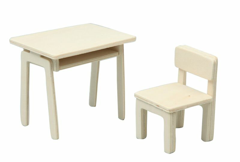 机と椅子ジオラマベース小 お絵かき 図工 工作 クラフト ホビー