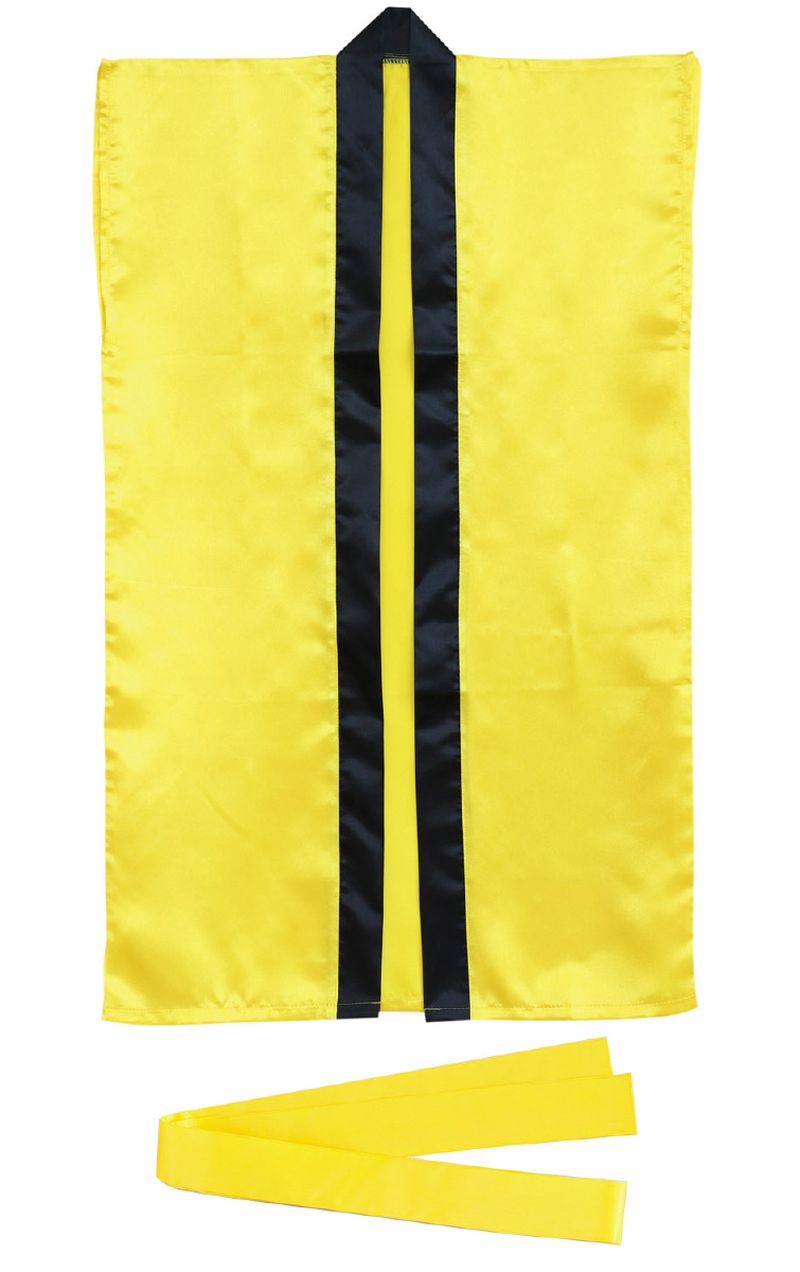 樂天商城 - サテンロングハッピ 黄 S ハチマキ付 ハッピ 衣装 運動会 発表会 イベント