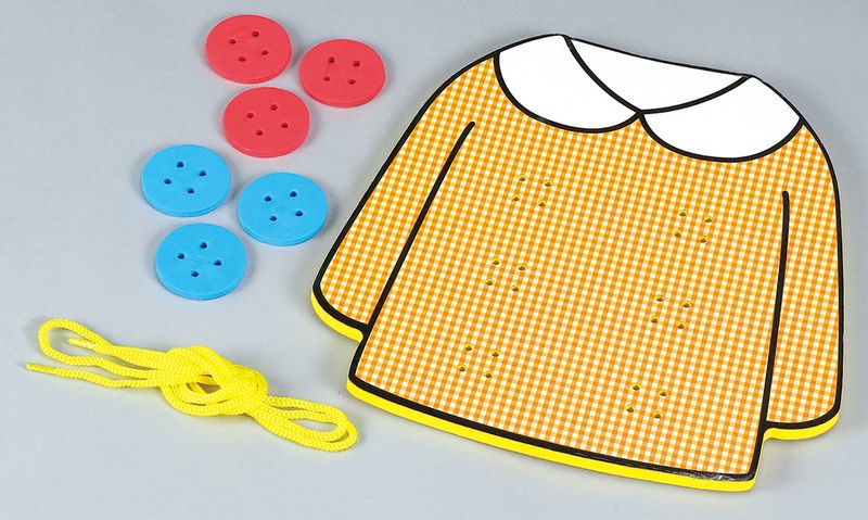 EVAボタンひもとおし 知育玩具